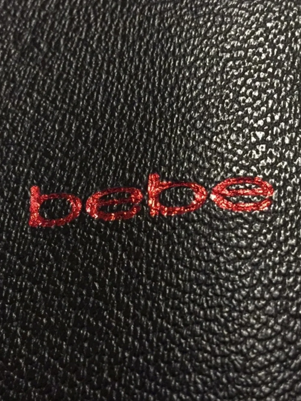 Bebe Black/Red Interior Vegan Leather Tote Bag - NWT